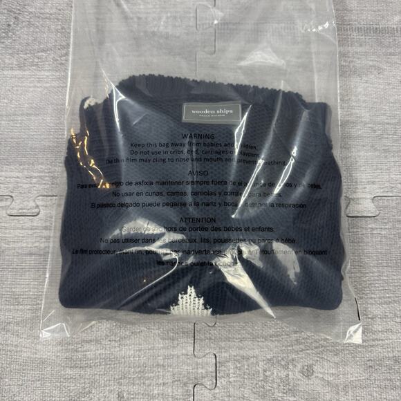 Wooden Ships Paola Buendia Sweater Small/Medium Blue BIG STAR Loose Knit Slouchy - Picture 9 of 9